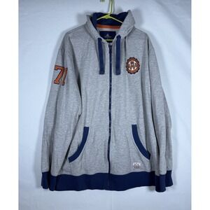 Disney Parks Hoodie Mens 3XL Gray Walt Disney World 71 Patch Full Zip Jacket